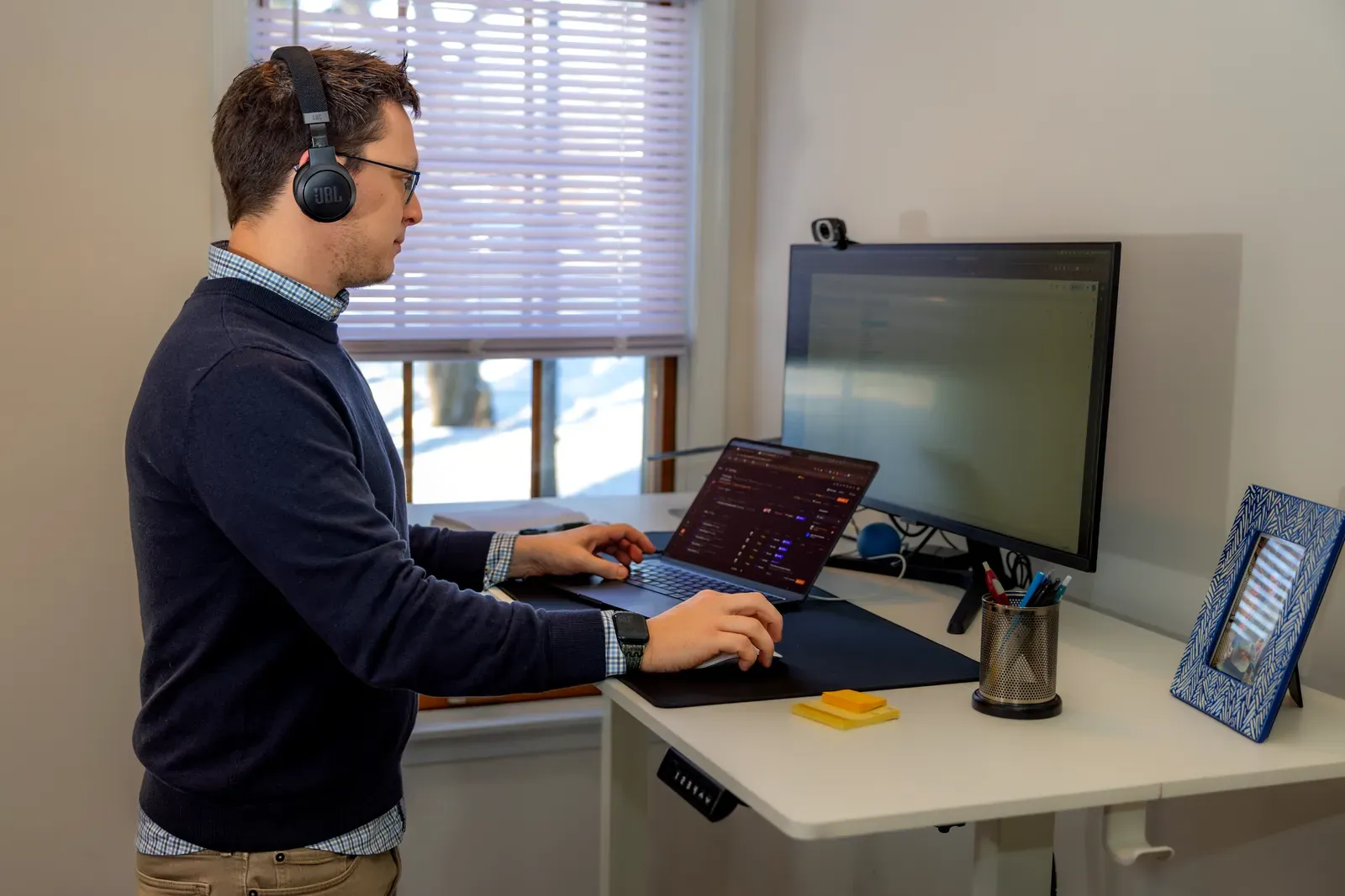 An Elevated Audience strategist on a client call